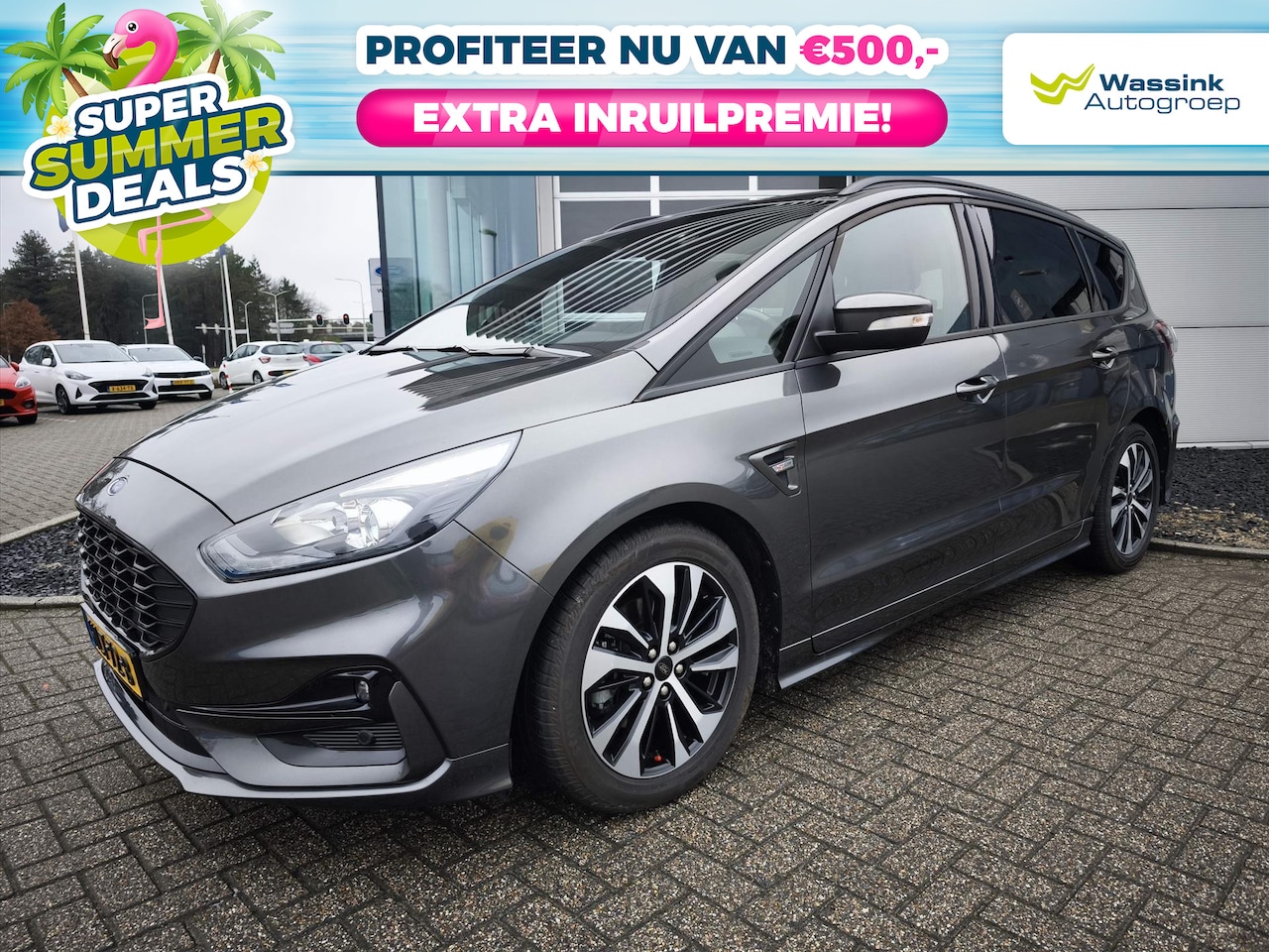 Ford S-Max - 2.5 Hybrid 190PK ST-Line I LENTEDEALS I 7-Zitplaatsen I Navigatie I Winter Pack I Elektris - AutoWereld.nl