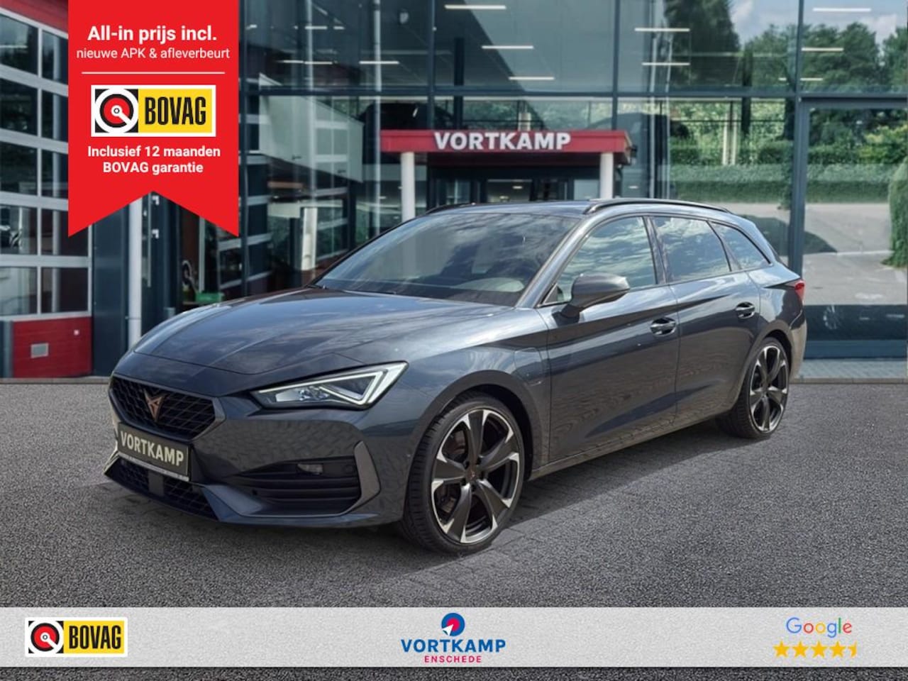 CUPRA Leon Sportstourer - 1.4 TSI VZ eHYBRID PANO-DAK/PDC/ACC/LED/CARPLAY/NAVI/STOEL+STUURVERW - AutoWereld.nl