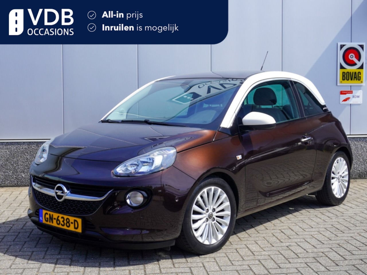 Opel ADAM - 1.0 Turbo Glam Fav. Leder | Panoramadak | Park.sensoren | Clima - AutoWereld.nl