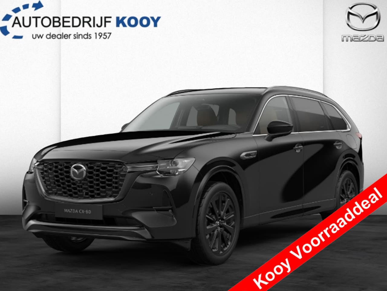 Mazda CX-80 - 2.5 PHEV Homura Plus / Tan leder / Captain seats / NIEUW! - AutoWereld.nl
