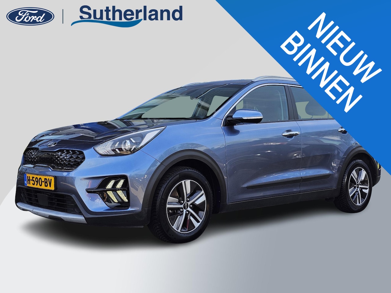 Kia Niro - 1.6 GDi Hybrid DynamicLine Perfect onderhouden | Camera | Trekhaak | Half leder | Adaptive - AutoWereld.nl