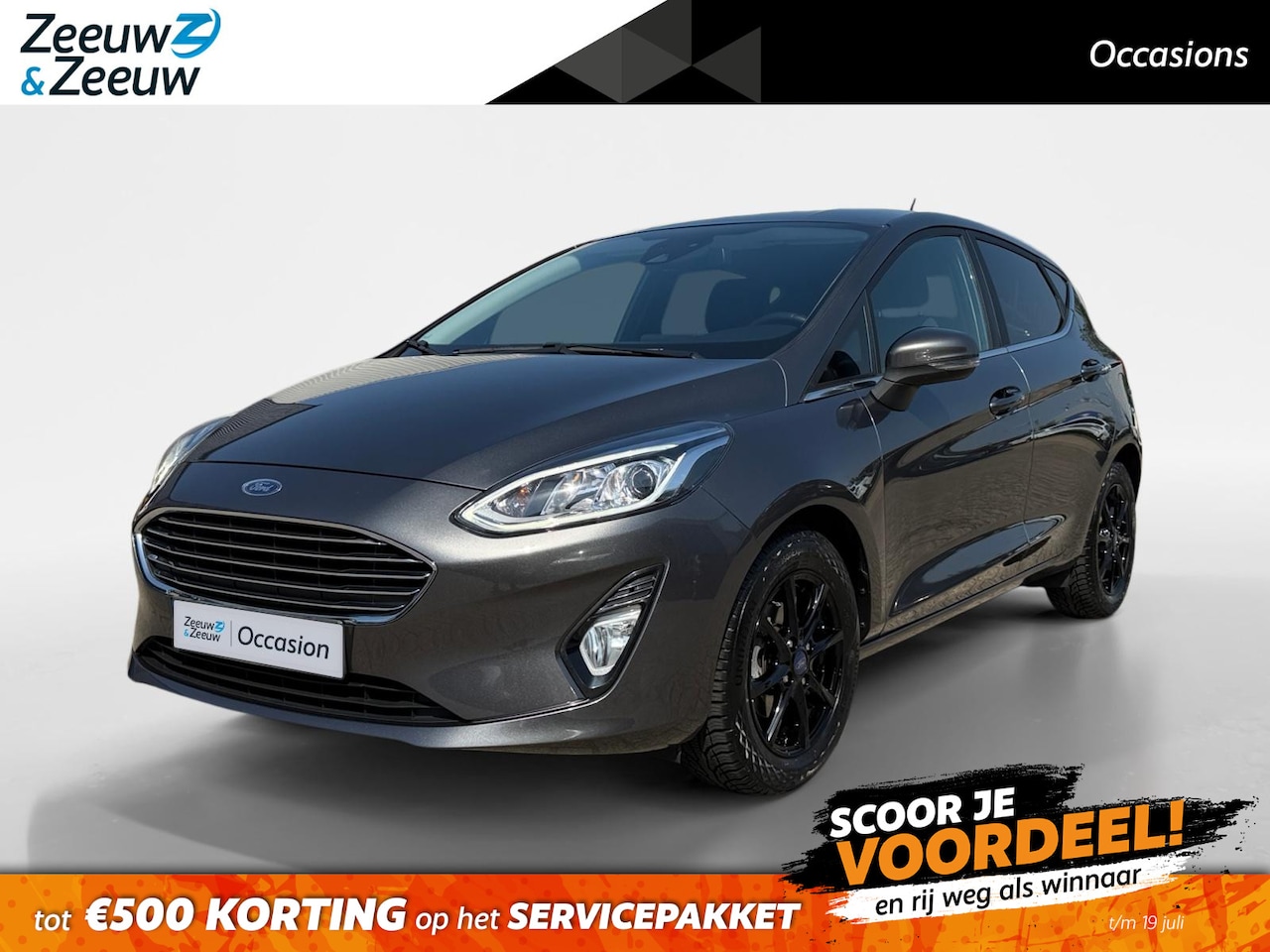 Ford Fiesta - 1.0 EcoBoost Titanium | Dealer onderhouden | Winter pack | Parkeersensor achter | Apple ca - AutoWereld.nl