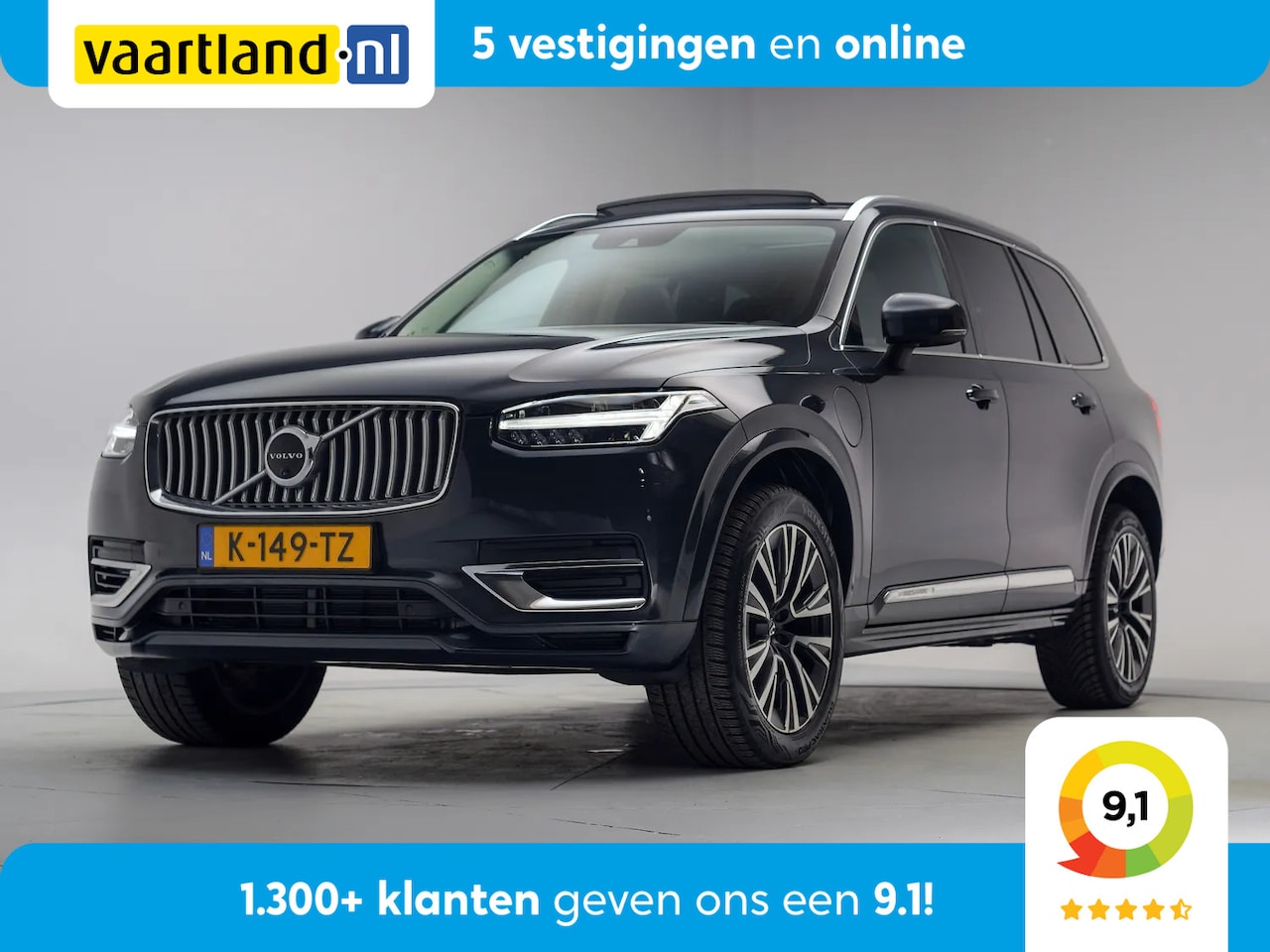 Volvo XC90 - T8 Recharge AWD Inscription 6-pers [ Panorama Harman/Kardon Leder Head-up Navi ] - AutoWereld.nl