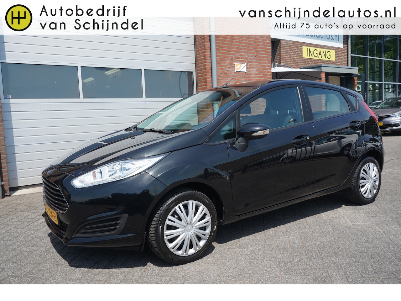 Ford Fiesta - 1.0 81PK STYLE 5 DEURS ORIGINEEL NL KEURIG NETJES ONDERHOUDEN AIRCO LED RADIO CD USB AUX 4 - AutoWereld.nl