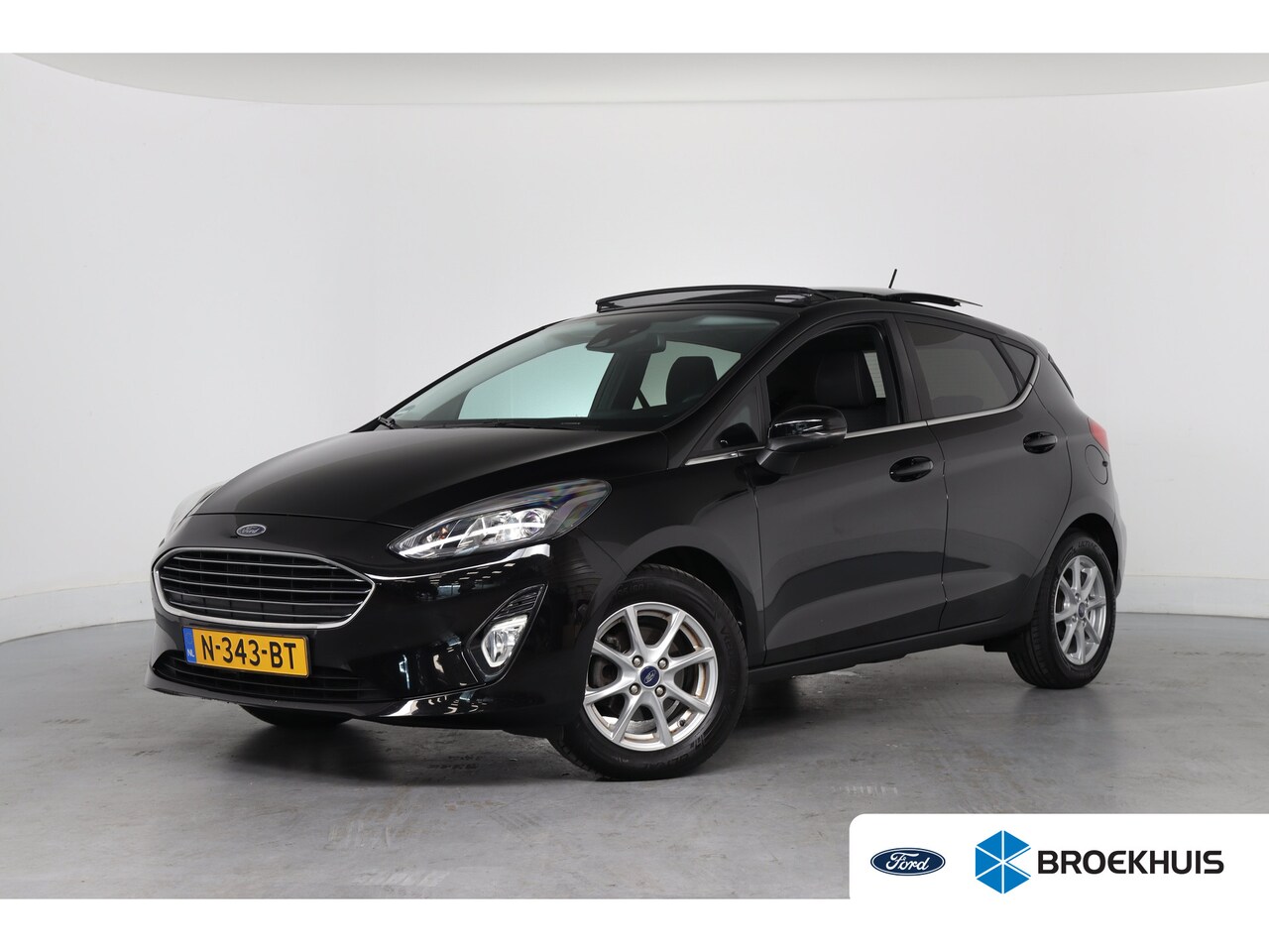 Ford Fiesta - 1.0 EcoBoost Titanium | Dealer Onderhouden! | Open Dak | Winterpakket | Navi By App | Clim - AutoWereld.nl