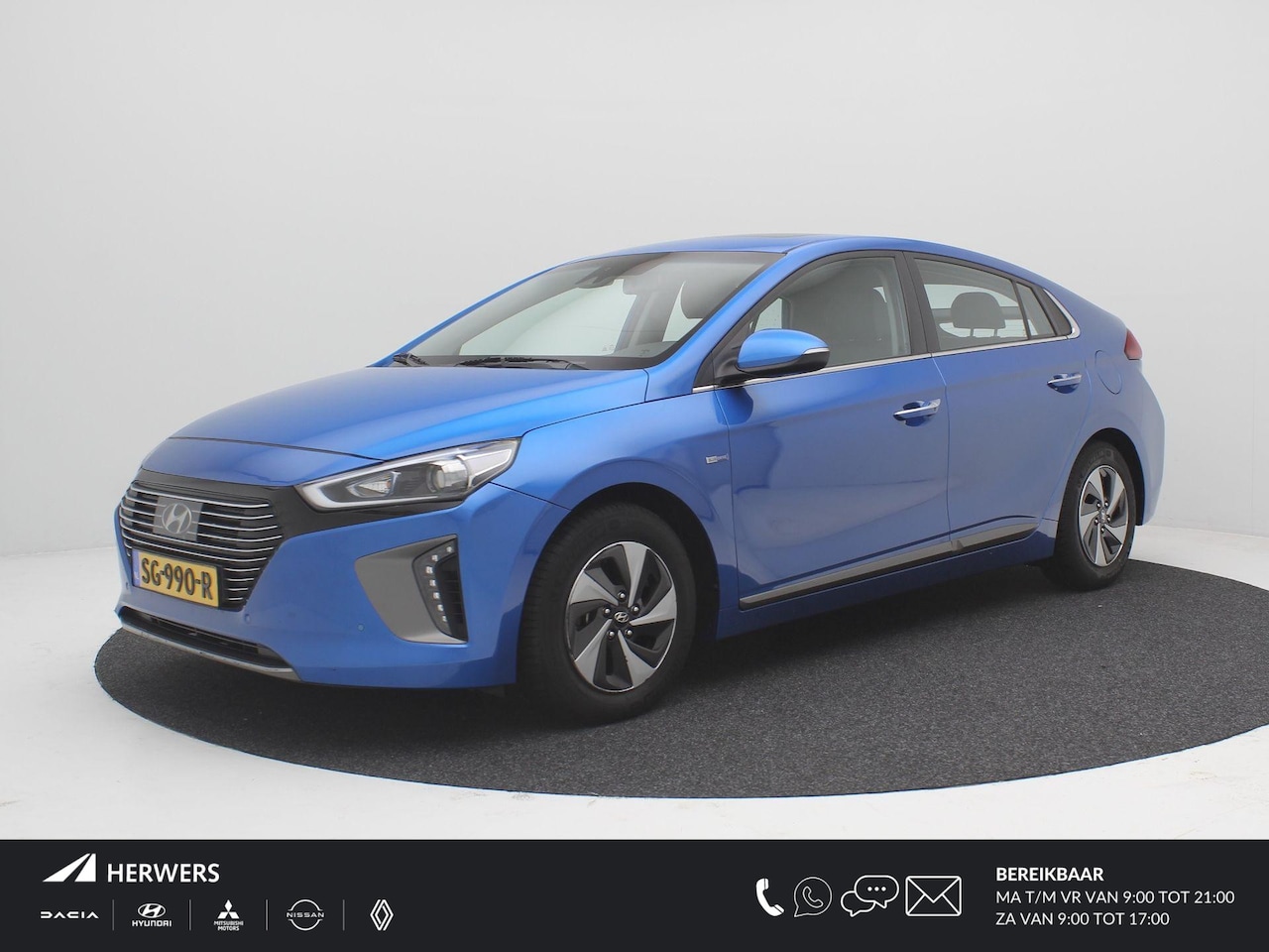 Hyundai IONIQ - 1.6 GDi Premium Automaat / Hybride / Adaptieve Cruise Control / Navigatie / Lederen bekled - AutoWereld.nl