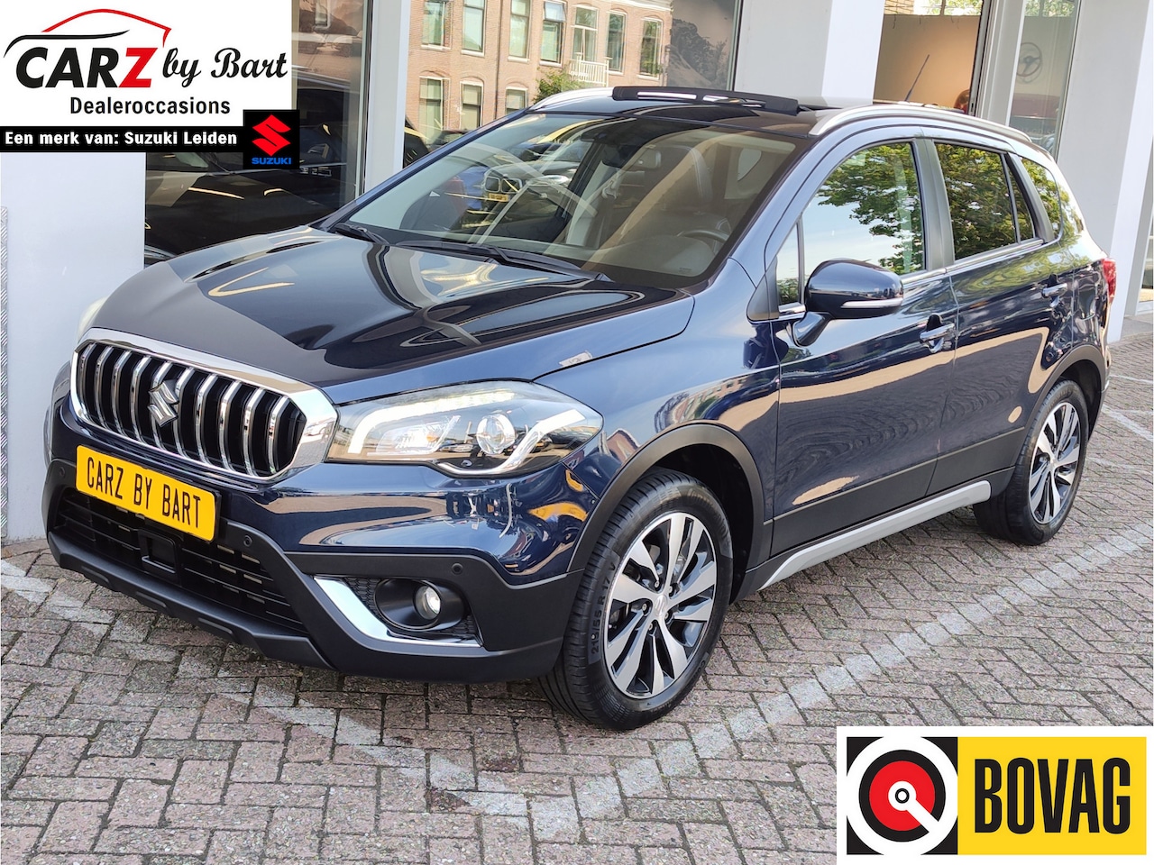 Suzuki S-Cross - 1.4 BOOSTERJET STYLE SMART HYBRID Open dak | Leder | Navigatie | Keyless - AutoWereld.nl