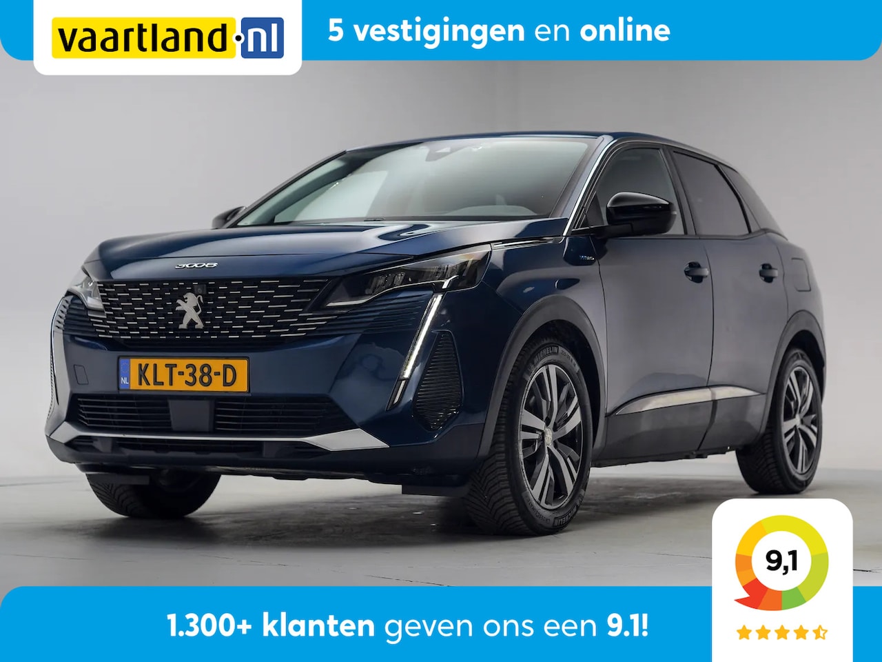 Peugeot 3008 - 1.6 Plug-in Hybrid 225 Allure [ LED Navi Camera Apple/Android ] - AutoWereld.nl