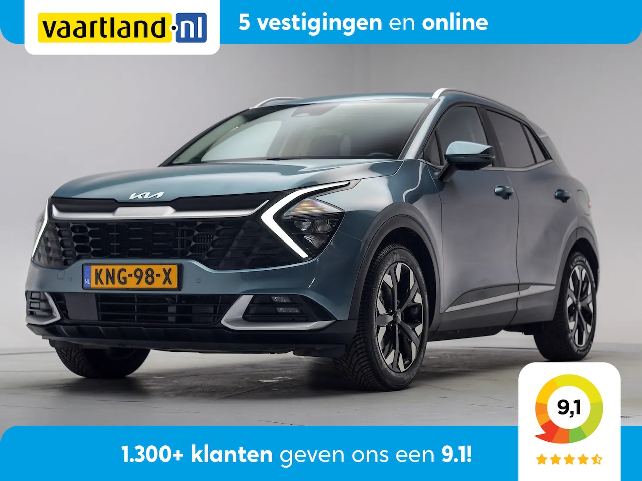Kia Sportage - 1.6 GDi PHEV AWD 265pk DynamicLine [ LED Adapt.cruise Navi Camera ] - AutoWereld.nl