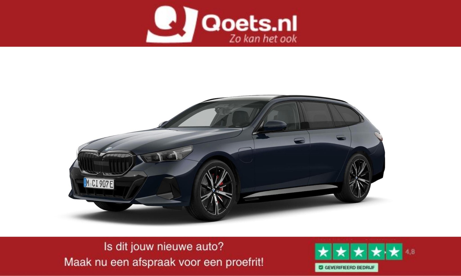 BMW 5-serie Touring - 550e xDrive M Sport Pro - Trekhaak - Panoramadak - Driving/Parking Assistant Professional - AutoWereld.nl
