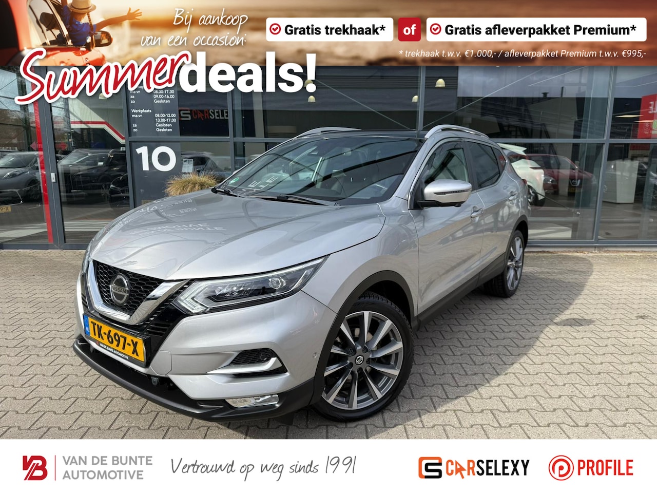 Nissan Qashqai - 1.2 Tekna + *Trekhaak & Stoelverwarming* - AutoWereld.nl