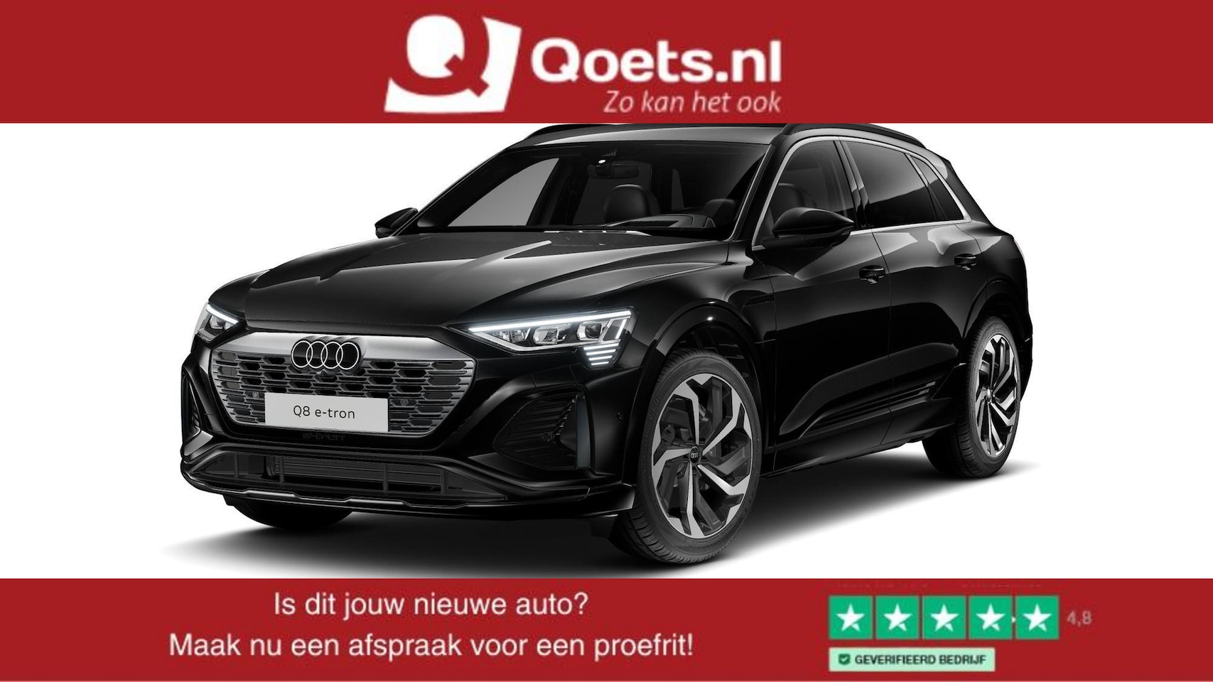 Audi Q8 e-tron - 50 quattro S Edition 95 kWh Adaptieve Cruise Control - stoelverwarming voor/achter - Sport - AutoWereld.nl