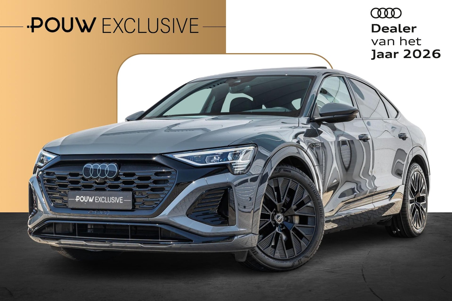 Audi Q8 Sportback e-tron - 55 408pk quattro S edition Competition 115 kWh | Panoramadak | Achteruitrijcamera | Luchtv - AutoWereld.nl