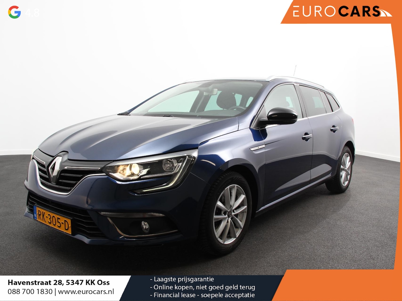 Renault Mégane Estate - 1.2 TCe Limited Climate control Cruise control Led Lichtmetalen velgen Navigatie Parkeerse - AutoWereld.nl
