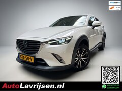 Mazda CX-3 - 2.0 SkyActiv-G 120 TS BOM VOL OPTIES PARELMOER NAVI/CAMERA CRUISE 18 INCH ZWART LEDER BOSE