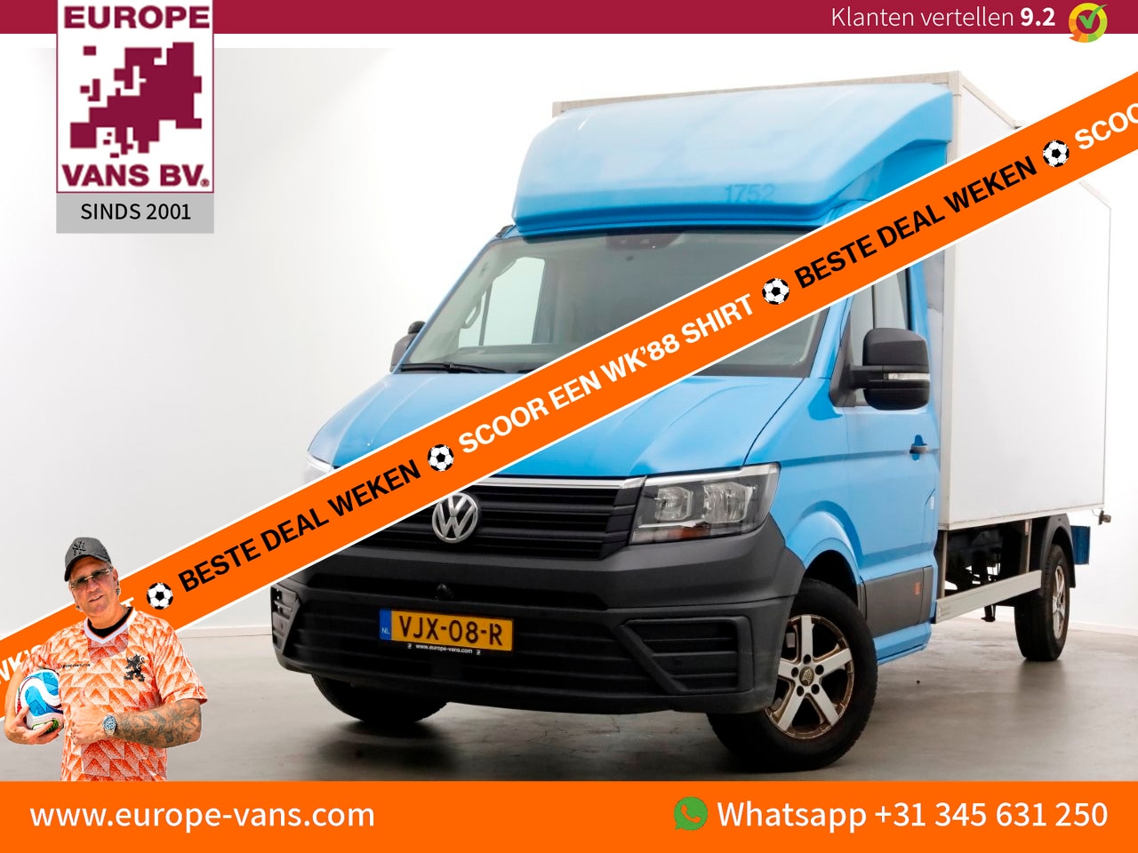 Volkswagen Crafter - 35 2.0 TDI E6 Bakwagen met achterdeuren 2-Persoons 04-2021 - AutoWereld.nl