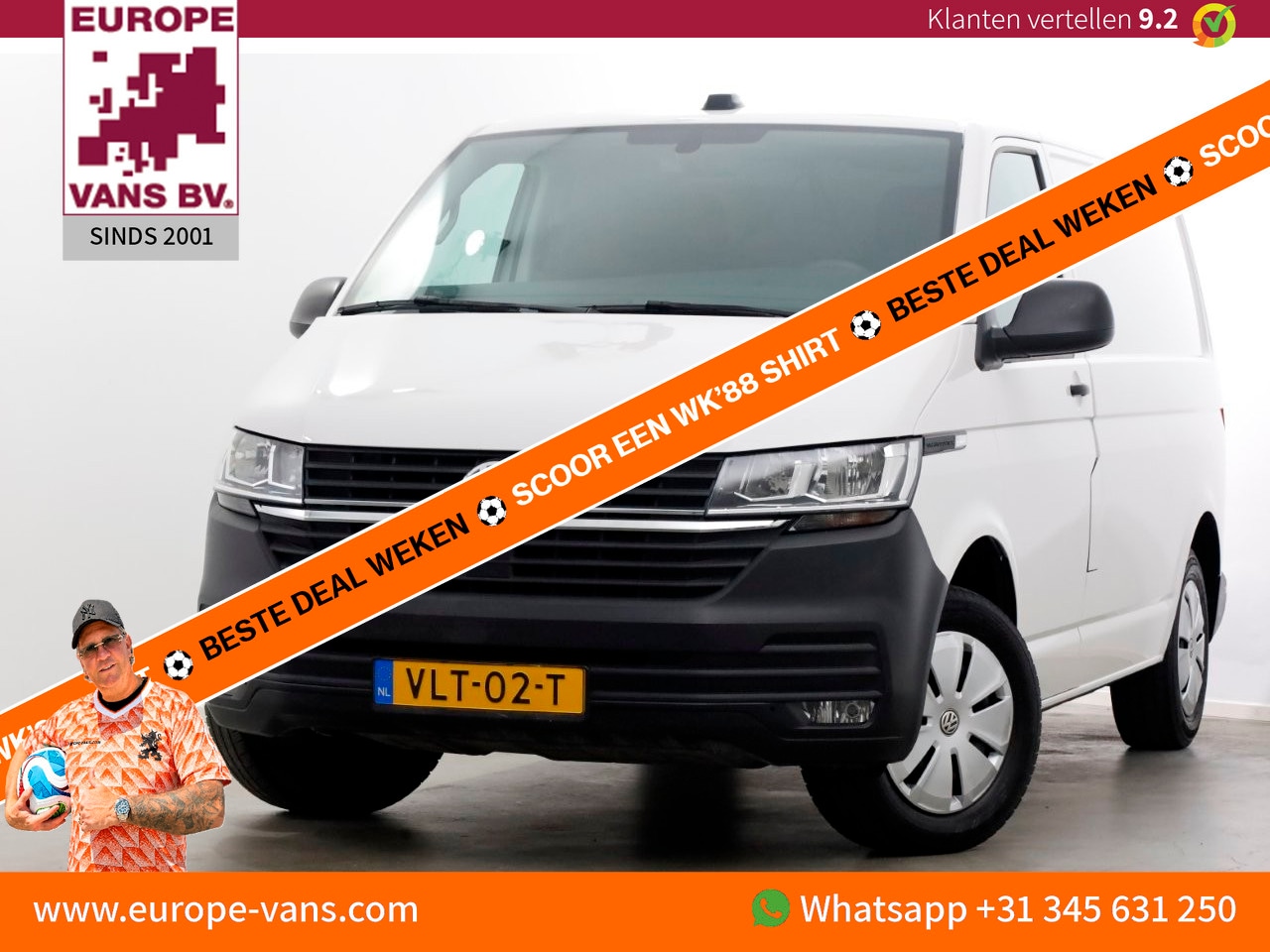 Volkswagen Transporter - T6.1 2.0 TDI 150pk DSG-Automaat L1H1 Airco/CarPlay/Achterklep 10-2021 - AutoWereld.nl