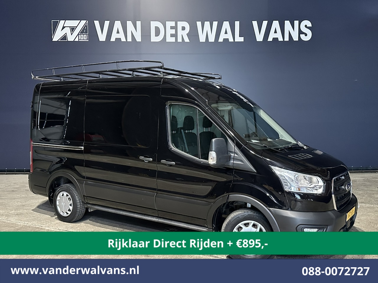 Ford Transit - 2.0 TDCI L2H2 Euro6 *Nieuwe apk* Airco | Camera | Navigatie | Imperiaal | Trekhaak | Trap - AutoWereld.nl