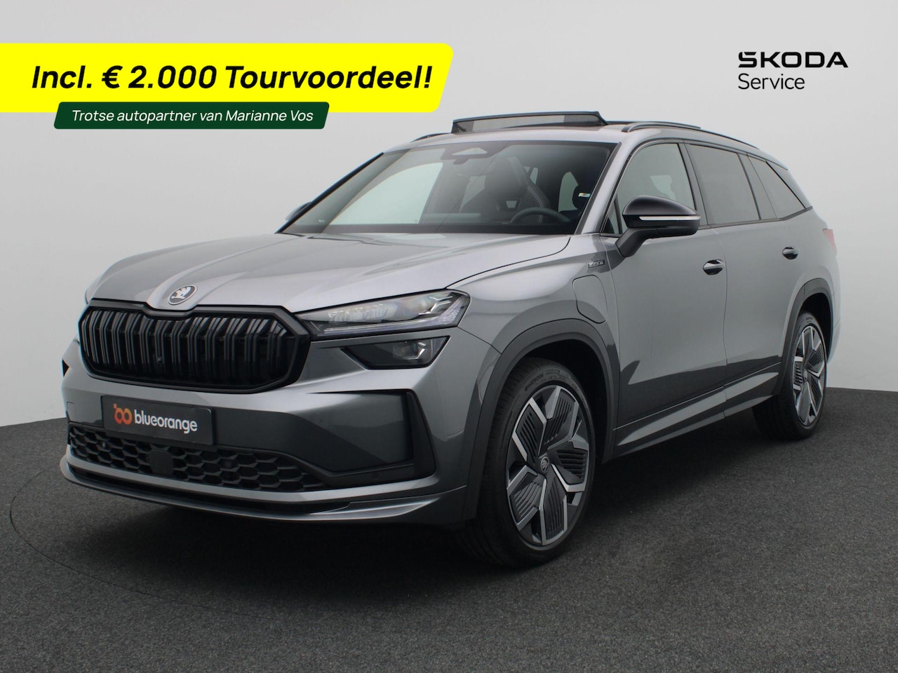 Skoda Kodiaq - 1.5 TSI PHEV Sportline Business 204PK DSG Pano-schuifdak, matrix led, trekhaak, Canton sou - AutoWereld.nl