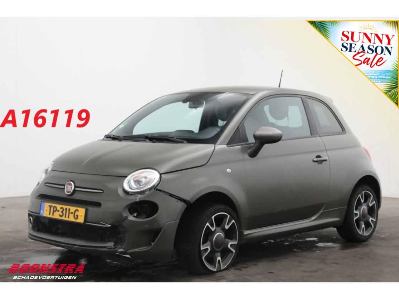 Fiat 500 - 0.9 TwinAir Turbo Sport 500S Aut. Leder Navi Clima Cruise PDC - AutoWereld.nl
