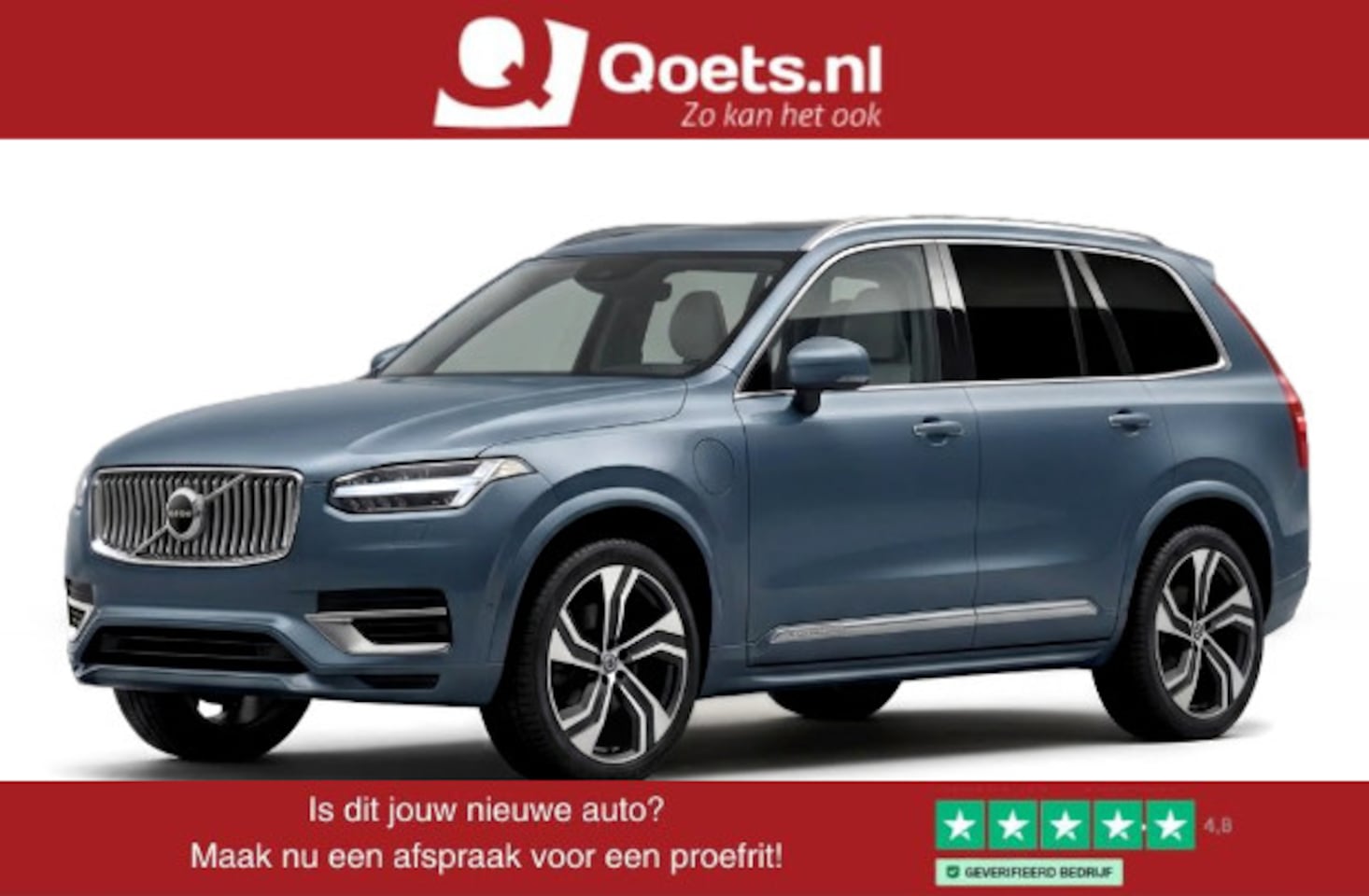 Volvo XC90 - 2.0 T8 Plug-in hybrid AWD Ultra Bright Luchtvering - B&W - Trekhaak - Panoramadak - Adapti - AutoWereld.nl