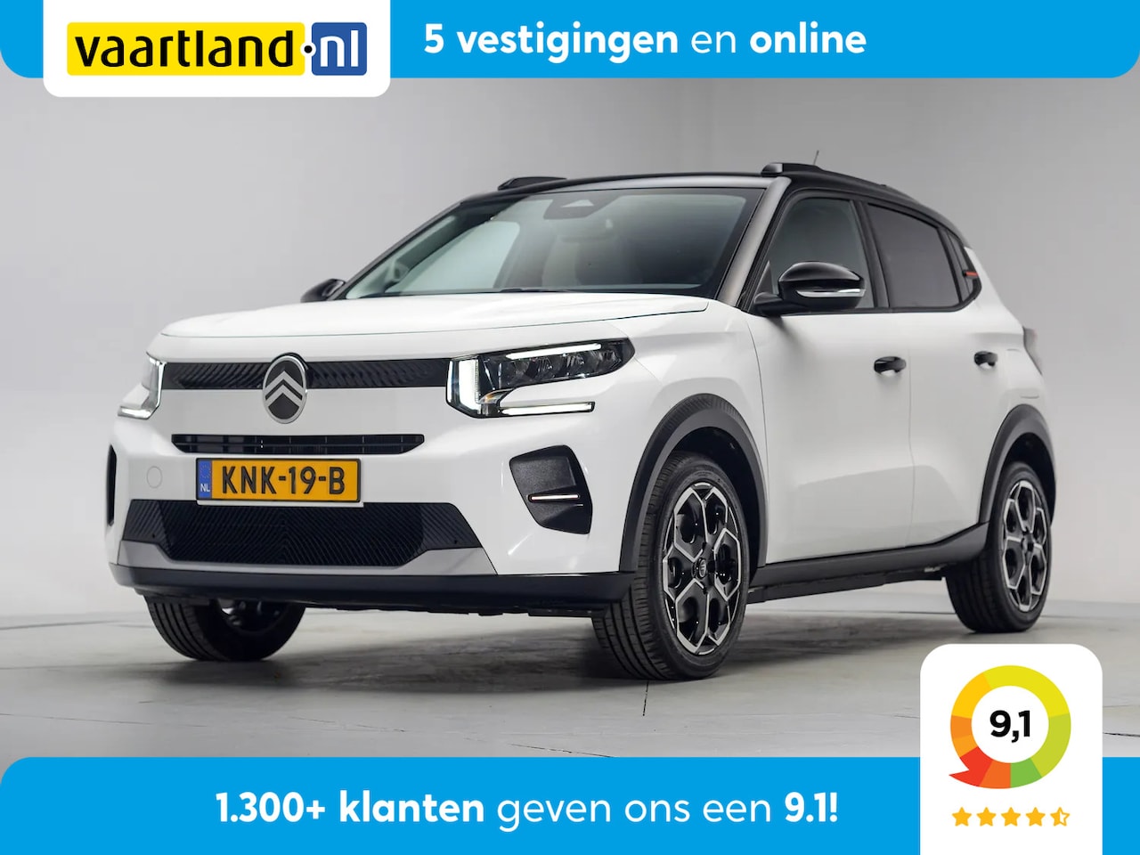 Citroën C3 - Max 113pk 44 kWh [ Clima /ECC Half- leder Apple / Android Camera Head up Cruise ] - AutoWereld.nl