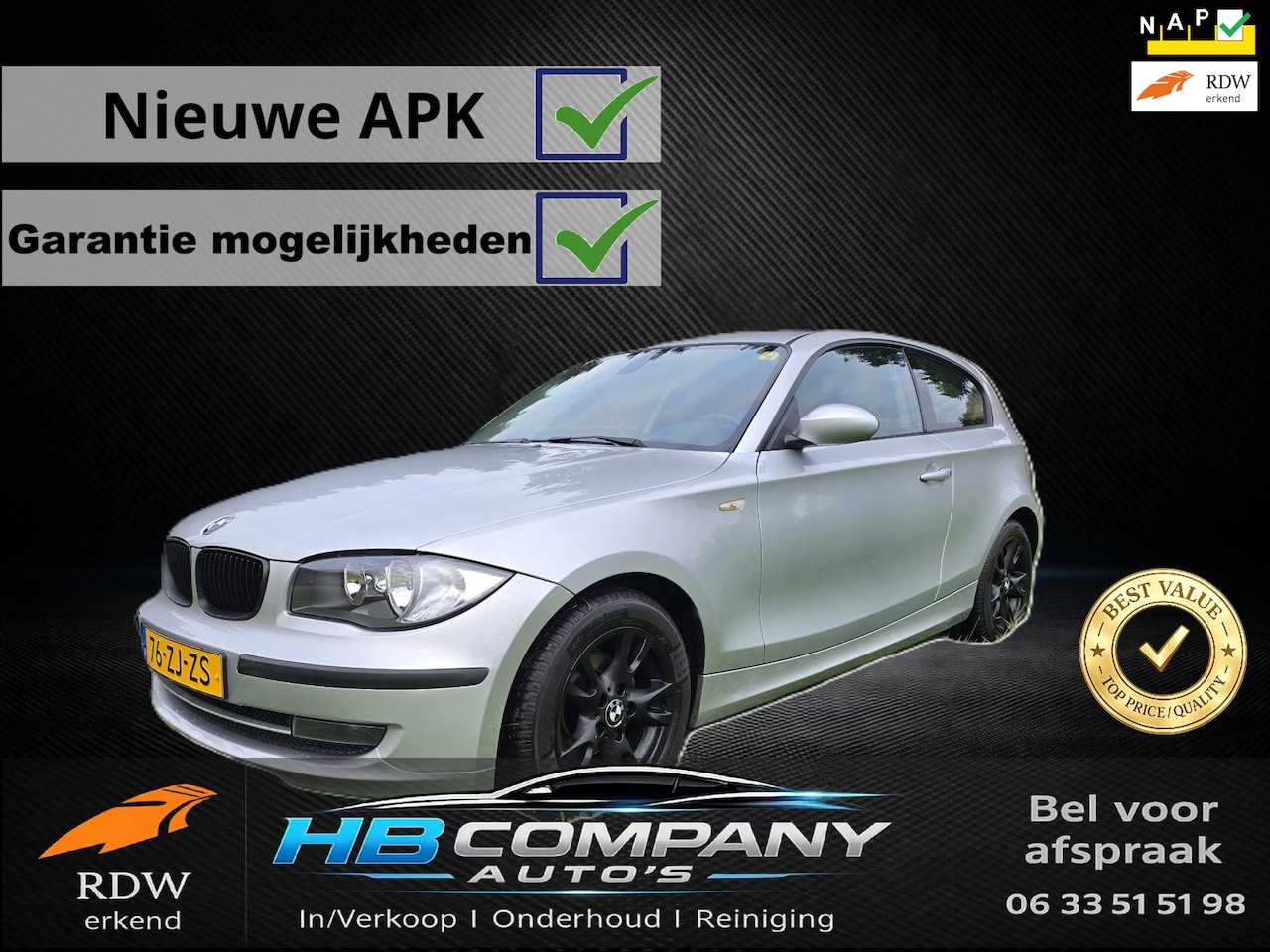 BMW 1-serie - 116i Business Line | Nieuwe Ketting | Nieuwstaat | 6 Versnellingen | Nieuwe APK | Airco | - AutoWereld.nl