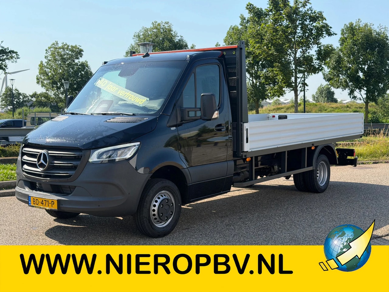 Mercedes-Benz Sprinter - 519CDI Openlaadbak Airco Camera Trekhaak L3 NIEUW C-Rijbewijs DUS BPM VRIJ - AutoWereld.nl