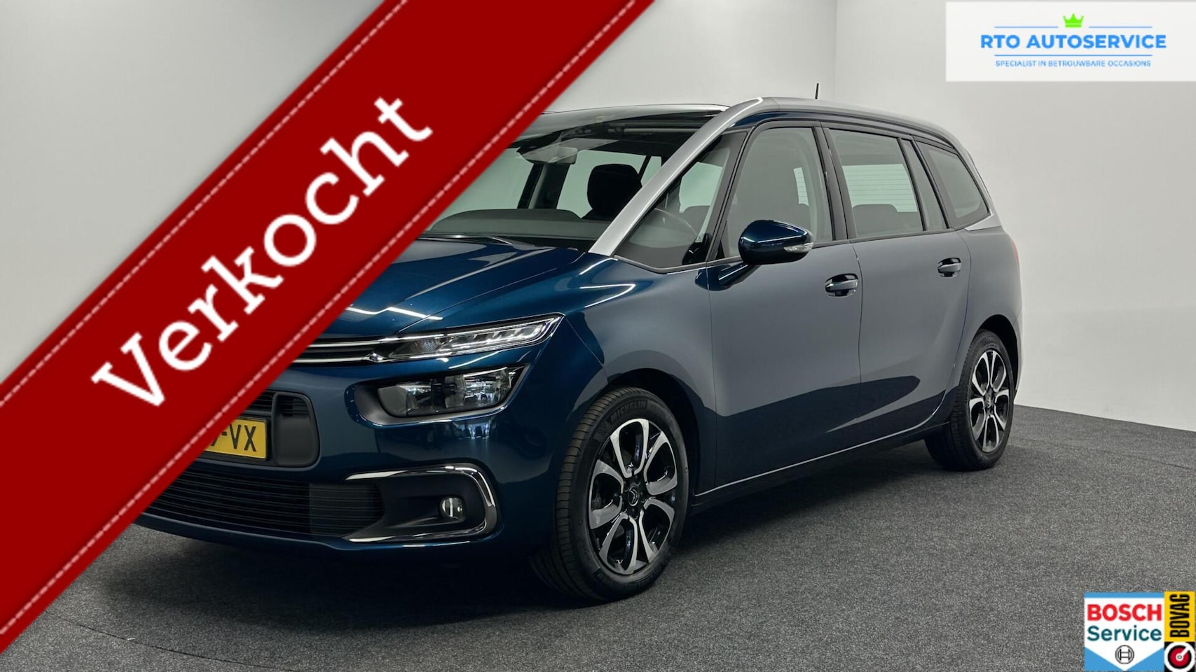Citroën Grand C4 SpaceTourer - 1.2 PureTech Shine 7P CARPLAY TREKHAAK - AutoWereld.nl