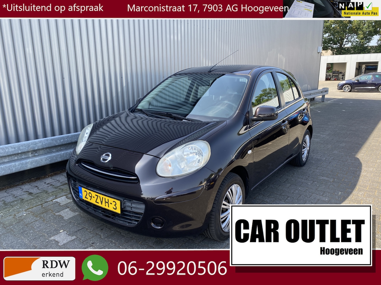 Nissan Micra - 1.2 DIG-S Acenta AUTOMAAT, Airconditioning & z.g.a.n. APK – Inruil Mogelijk – - AutoWereld.nl