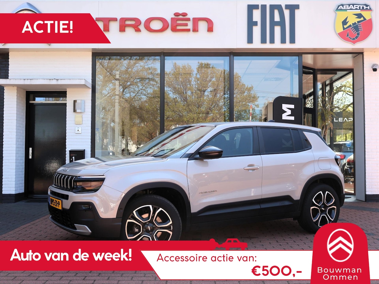 Jeep Avenger - *Auto van de Week!* 1.2T e-Hybrid 110PK Automaat Summit, Rijklaarprijs | Navigatie | JBL A - AutoWereld.nl