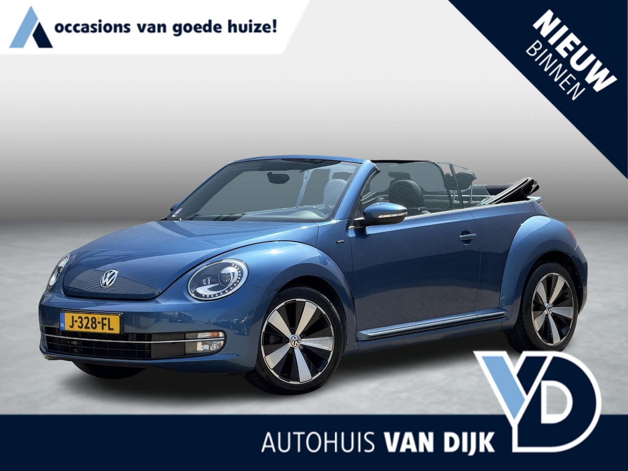 Volkswagen Beetle Cabriolet - 1.2 TSI Exclusive Series | Camera/Stoelverw./Navi/Parkeerhulp V+A/Cruise Control - AutoWereld.nl