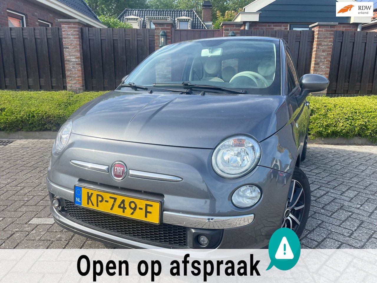 Fiat 500 - 1.2 Bicolore AIRCO PANORAMADAK GOED LEZEN S.V.P ! - AutoWereld.nl