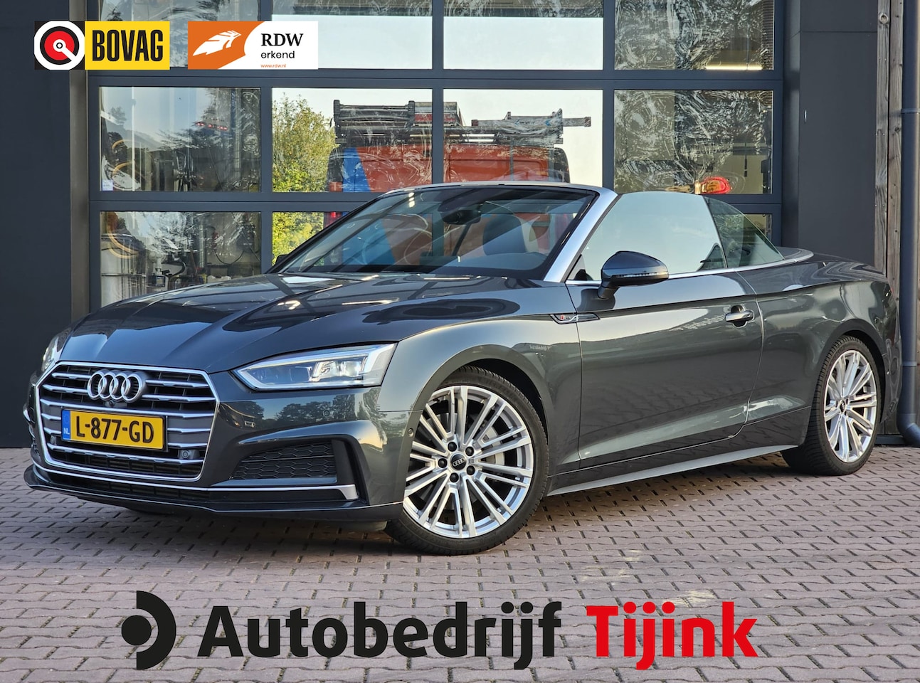 Audi A5 Cabriolet - 2.0 TFSI MHEV 252PK Sport Pro Line | Automaat | Trekhaak | Leder | Stoelverwarming & venti - AutoWereld.nl