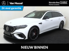 Mercedes-Benz E-klasse Estate - AMG 53 4MATIC+ Night Edition / Opaalwit Magno/ Panoramadak/ SUPERSCREEN/ Dynamic Plus/ Nig