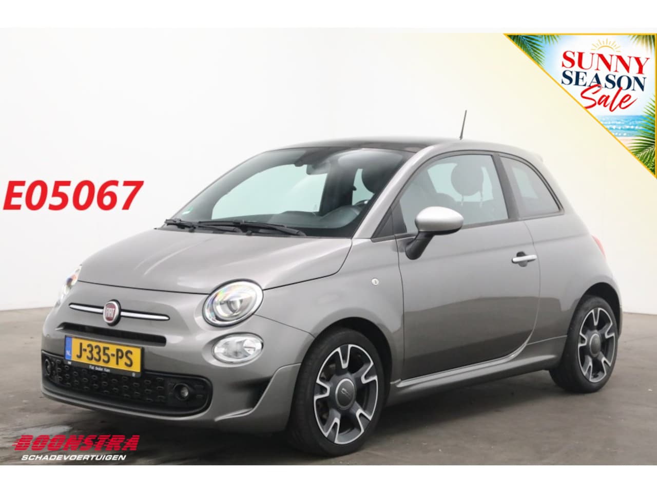 Fiat 500 - 1.0 Hybrid Rockstar Schuifdak Navi Clima Cruise PDC - AutoWereld.nl