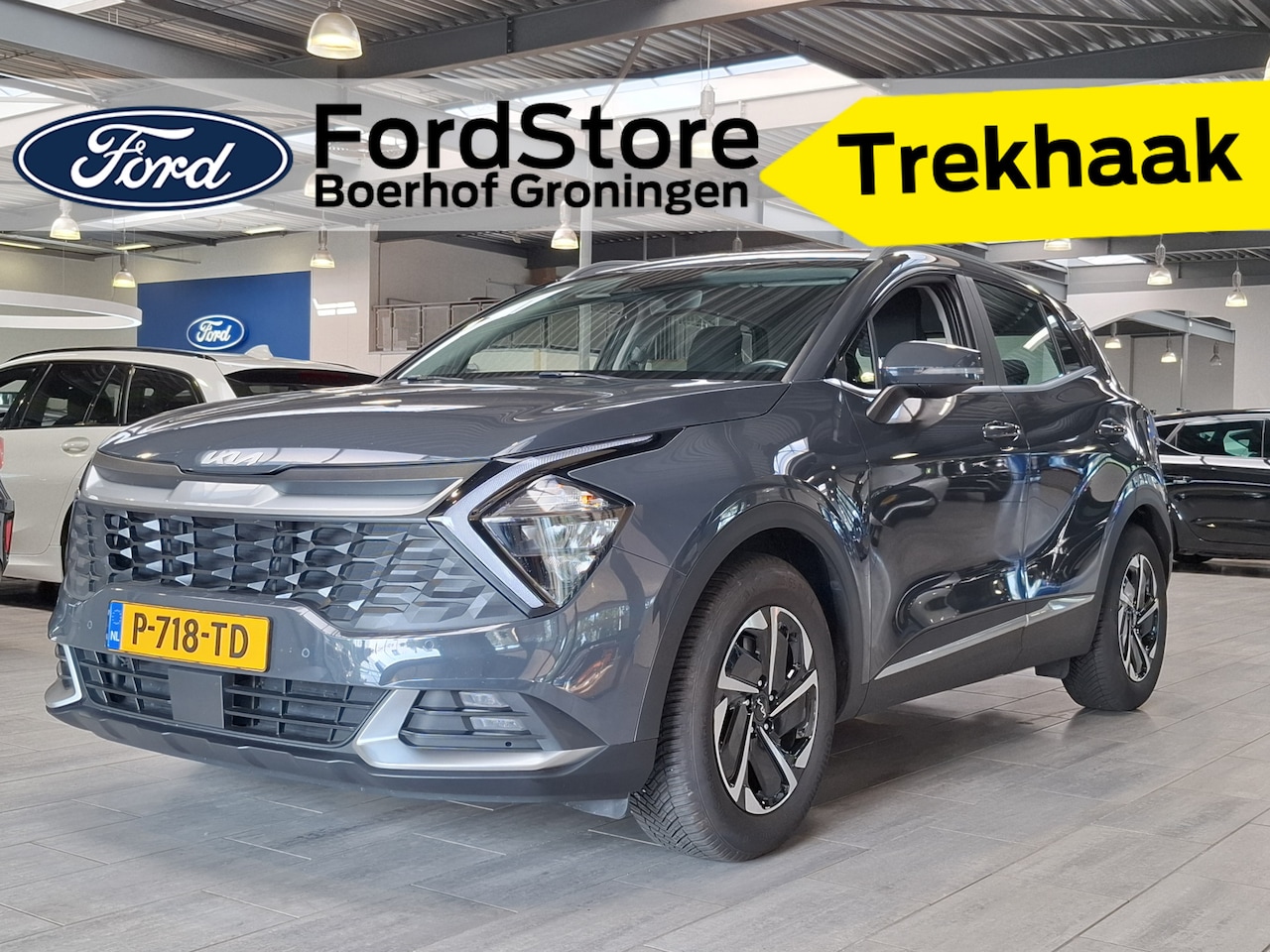 Kia Sportage - 1.6 T-GDi MHEV 150pk DynamicLine | Trekhaak | Adaptive Cruise | Camera | Climate control | - AutoWereld.nl