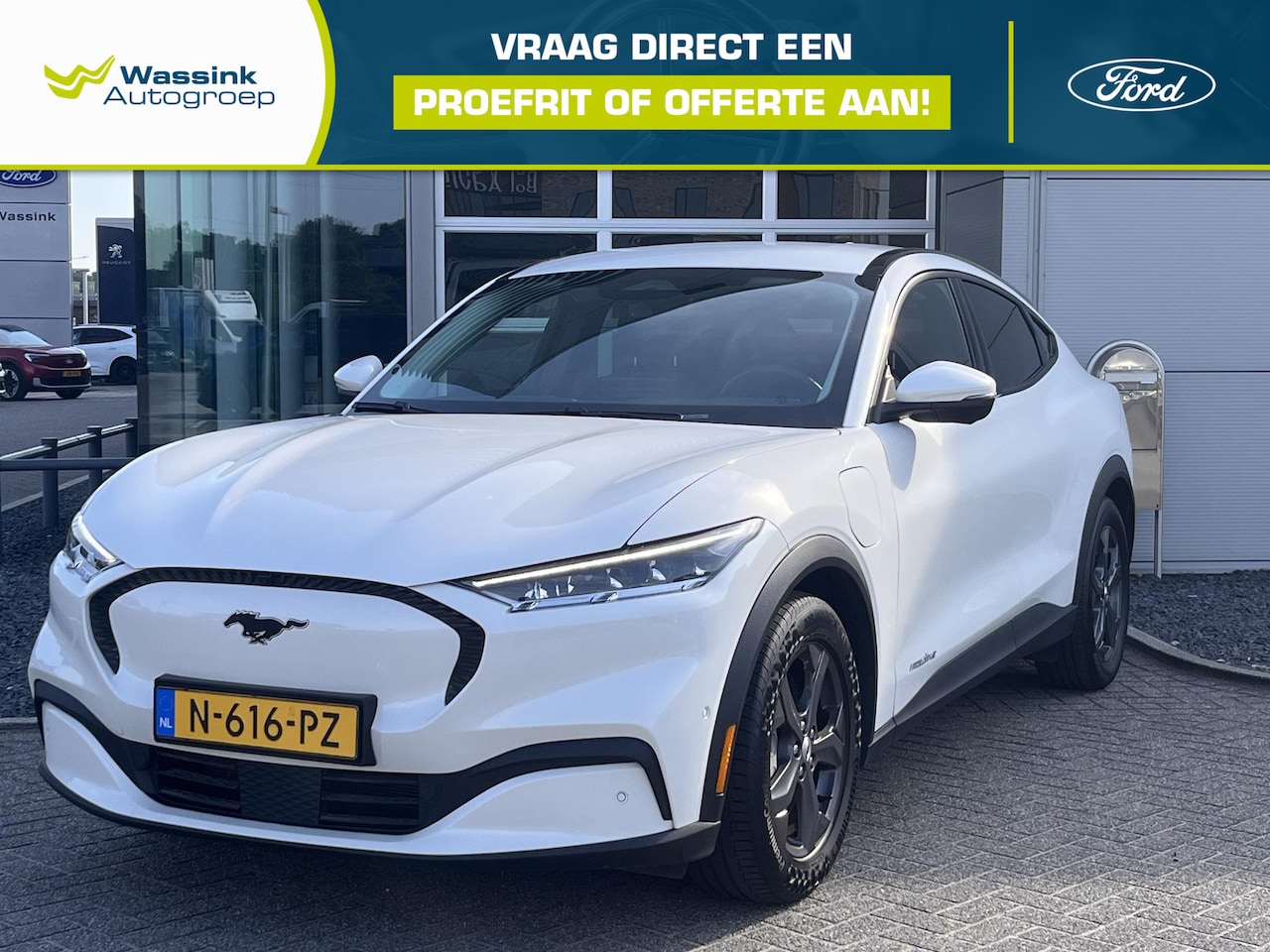 Ford Mustang Mach-E - 75kWh 258pk I Navigatie I Lederen bekleding Electrische achterklep | Carplay | - AutoWereld.nl