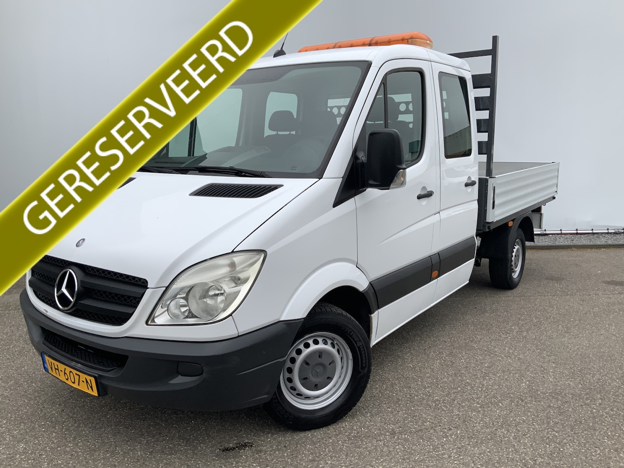 Mercedes-Benz Sprinter - 213CDI DC 6 Pers Pick Up Trekhaak 2000 kg Zwaai Licht Bakmaat L.270/B.195/H.0.40 CM Euro 4 - AutoWereld.nl