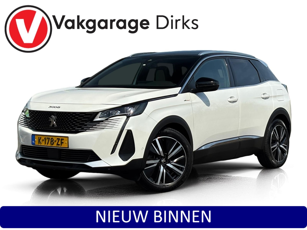 Peugeot 3008 - 1.6 HYbrid 225 PK Blue Lease GT ✅ Pano ✅ ACC ✅ Massage - AutoWereld.nl