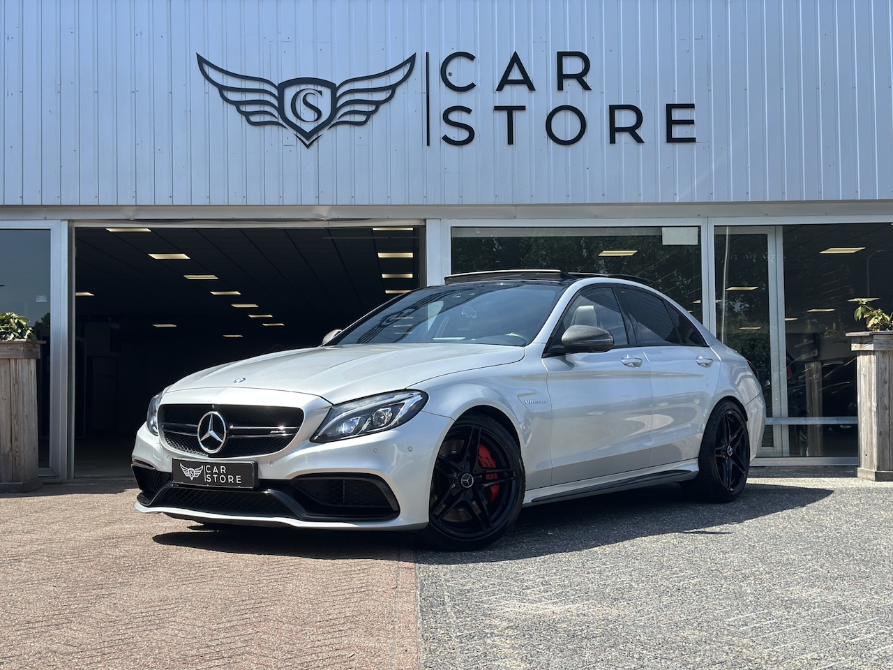 Mercedes-Benz C-klasse - AMG 63 S |SCHAALSTOELEN|PANO|BURMESTER|360°|SPORT UITLAAT|CARBON|MEMORY|DEALER ONDERHOUDEN - AutoWereld.nl