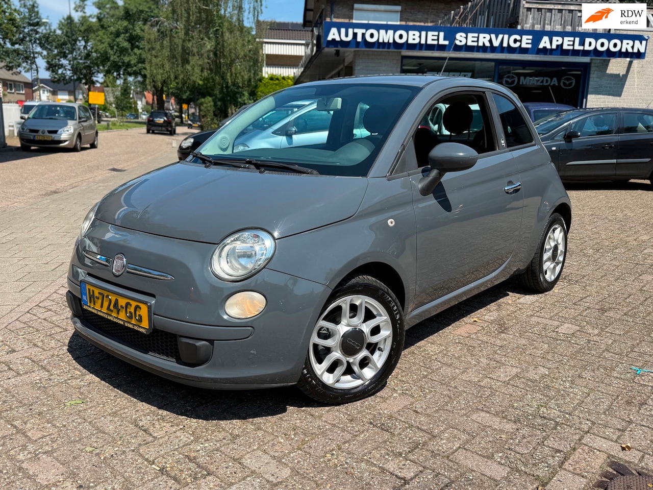 Fiat 500 - 1.2 Lounge *AIRCO*SPORTSTOEL*LM.VELG*MF-STUUR*BLUE-ME*USB,AANSL*BOEKJES - AutoWereld.nl