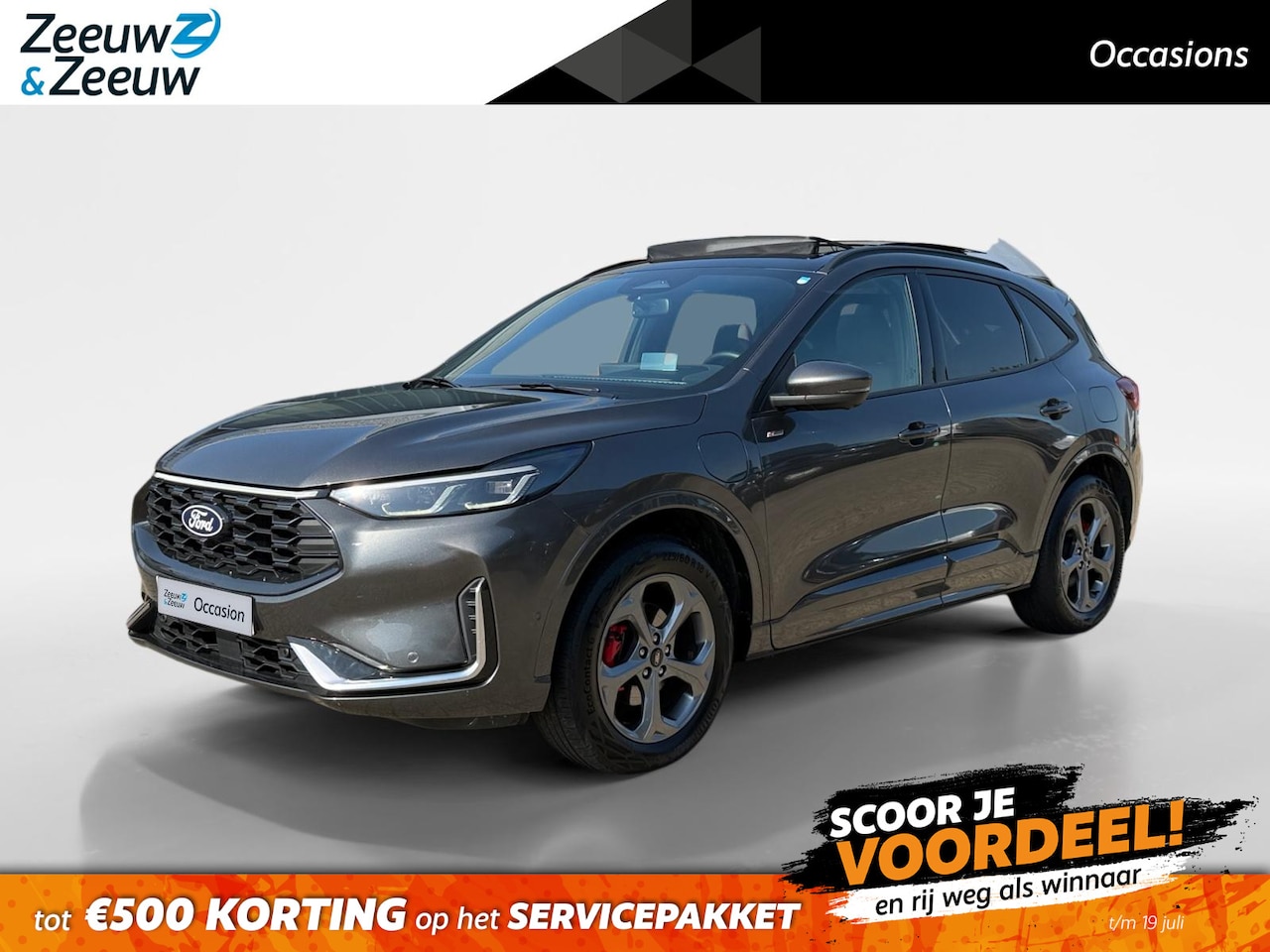 Ford Kuga - 2.5 PHEV ST-Line X | Automaat | Adapt. Cruise control | BLIS | Pano dak | Winter pack | El - AutoWereld.nl