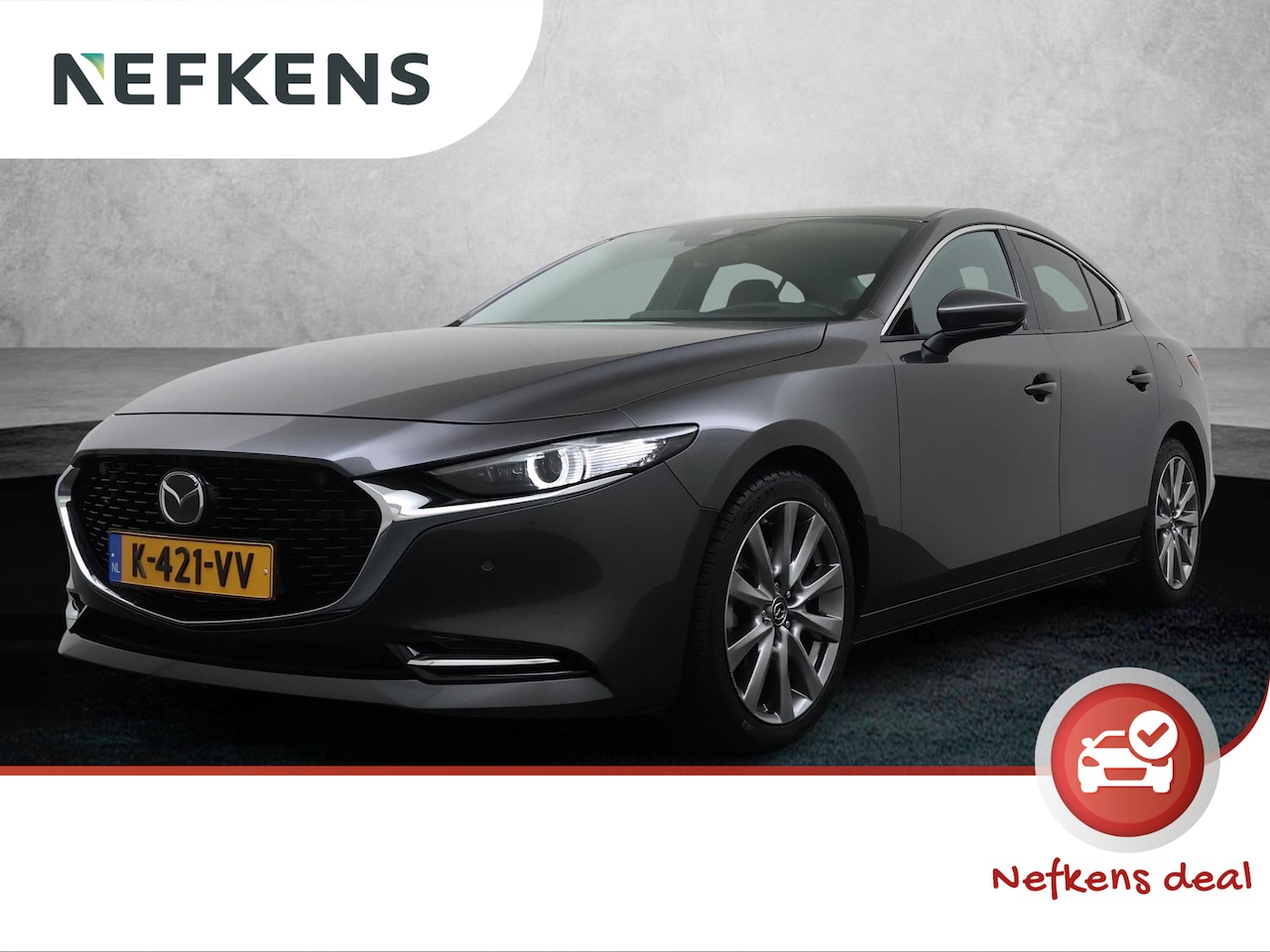 Mazda 3 - 186pk M Hybrid Luxury | 1ste eigenaar | BOSE | Dodehoekdetectie | LEER | 18"LMV | Stuur/st - AutoWereld.nl