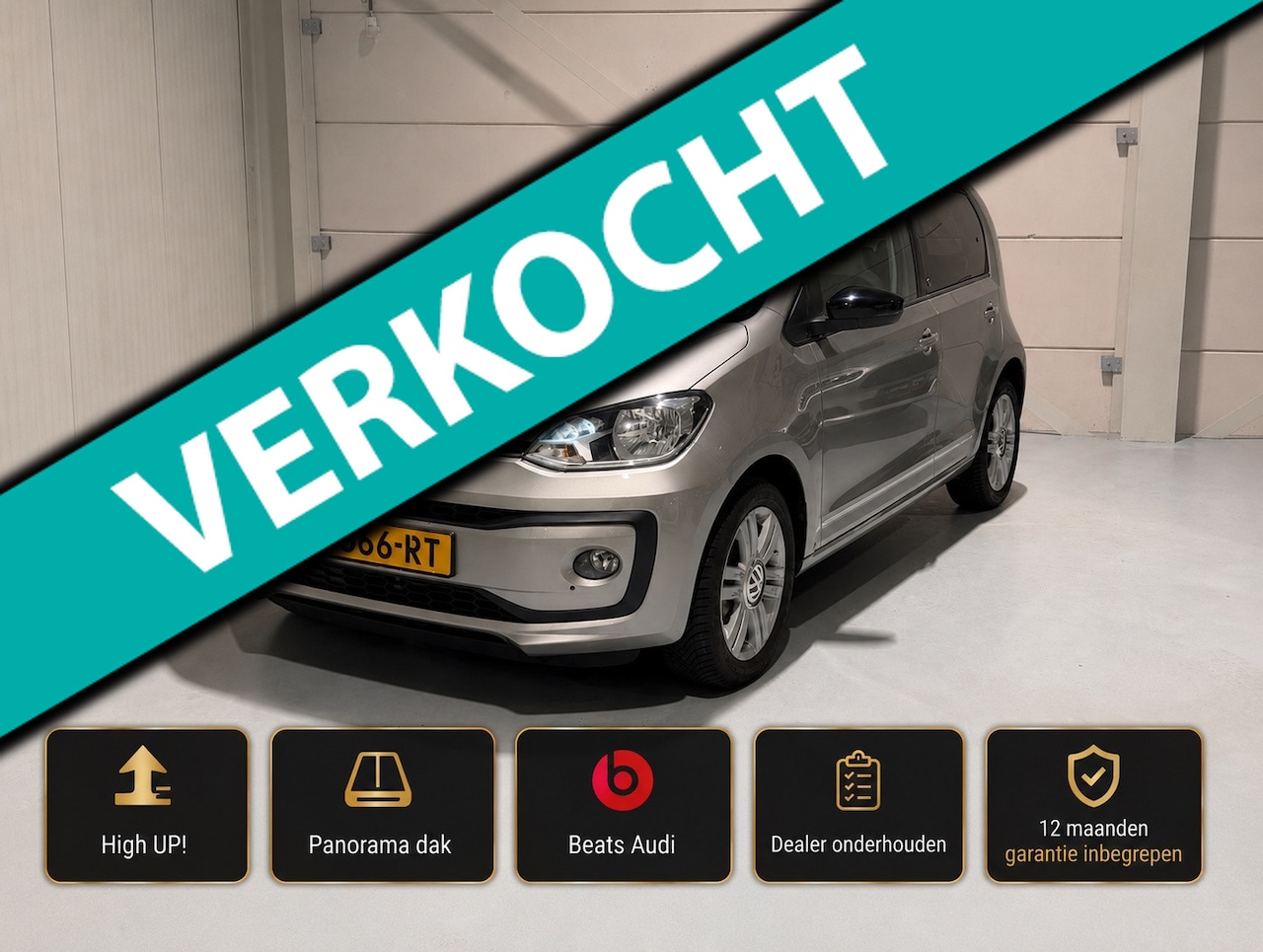 Volkswagen Up! - High PANO - Beats - Dealer ondrhd. Stoelvr. - AutoWereld.nl