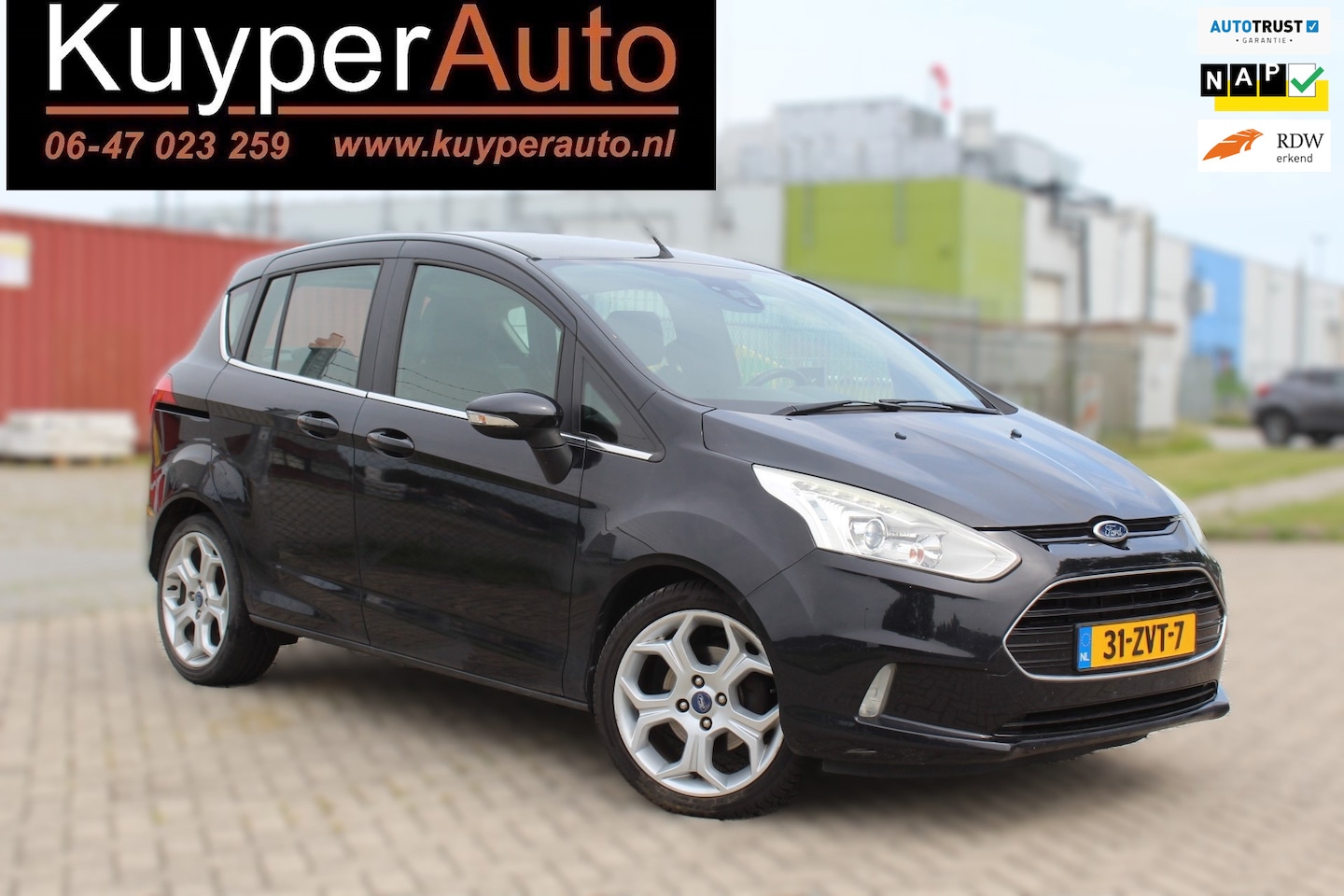 Ford B-Max - 1.0 EcoBoost Titanium CLIMA TREKHAAK SENSOREN rijklaar prijs - AutoWereld.nl