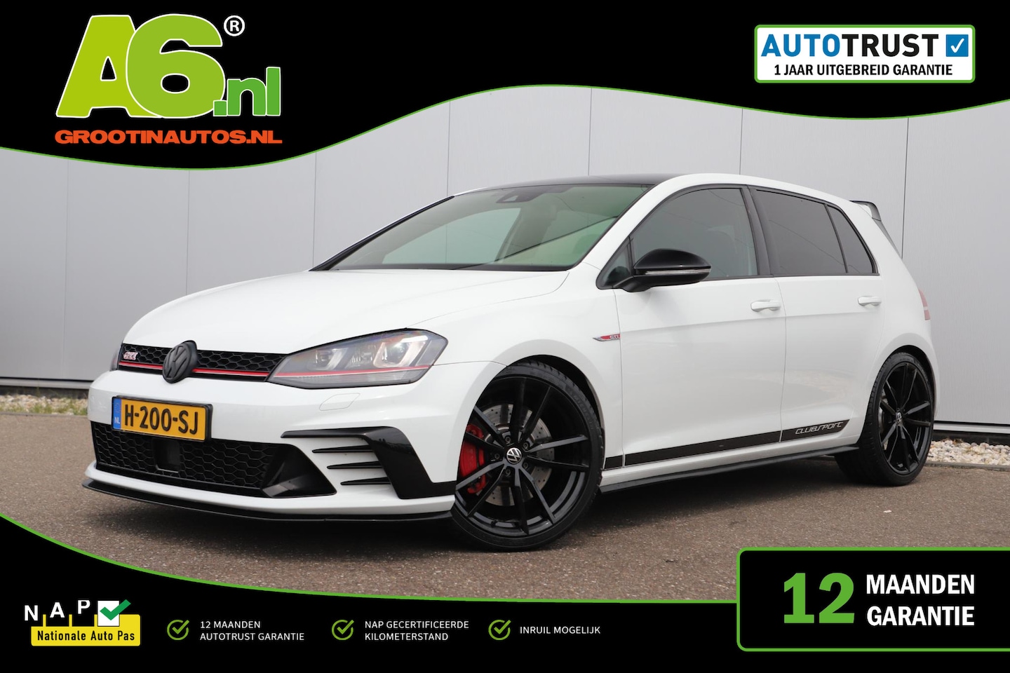 Volkswagen Golf - 2.0 TSI GTI Clubsport DSG Automaat 394PK Armytrix Uitlaat Downpipe 19 inch Pretoria Michel - AutoWereld.nl