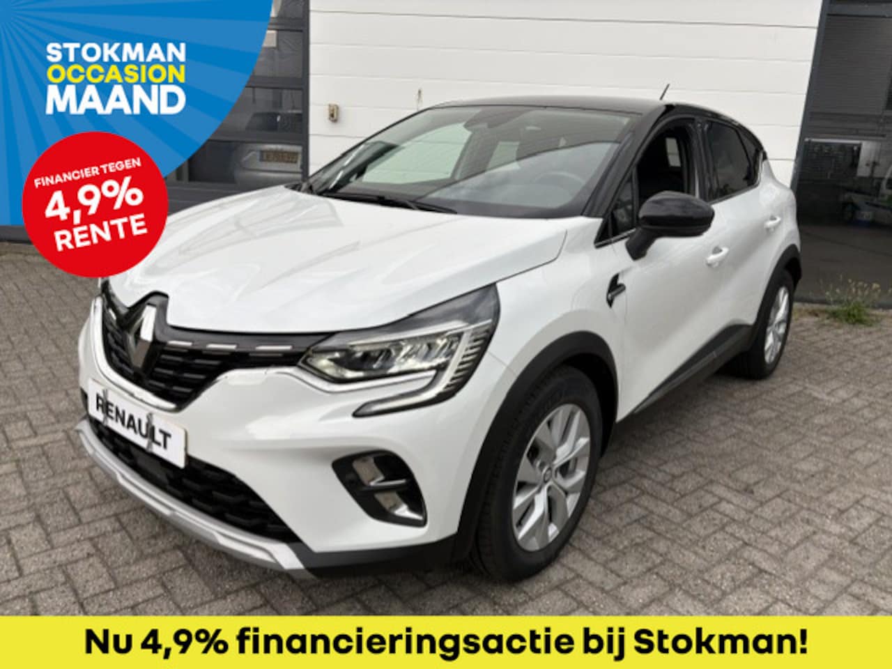Renault Captur - 1.6 E-Tech Plug-in Hybrid 160 PK Business | Metallic wit met zwart dak | Camera achter | P - AutoWereld.nl