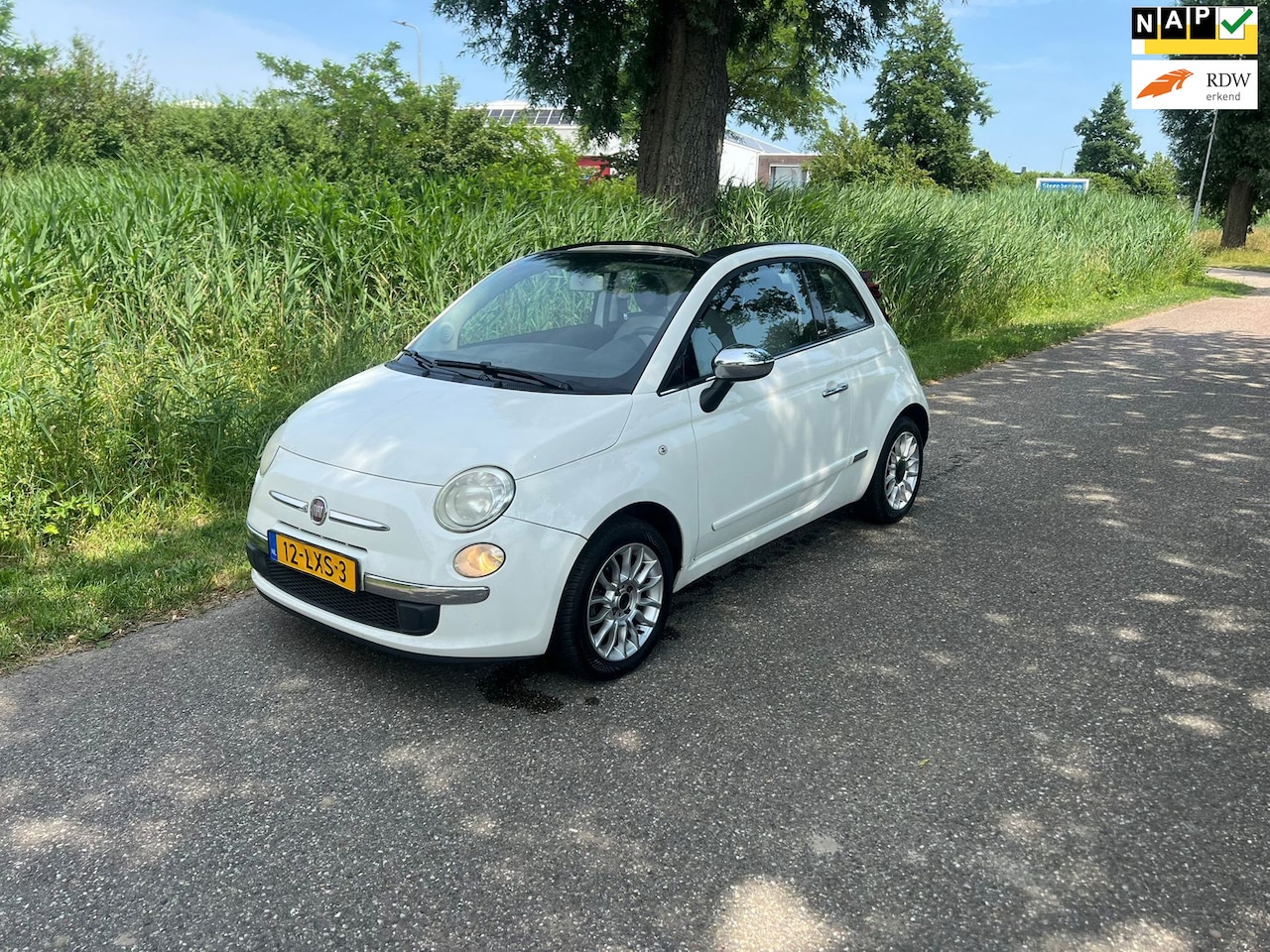 Fiat 500 C - 1.2 Lounge Automaat Airco Half Leder Cabrio - AutoWereld.nl