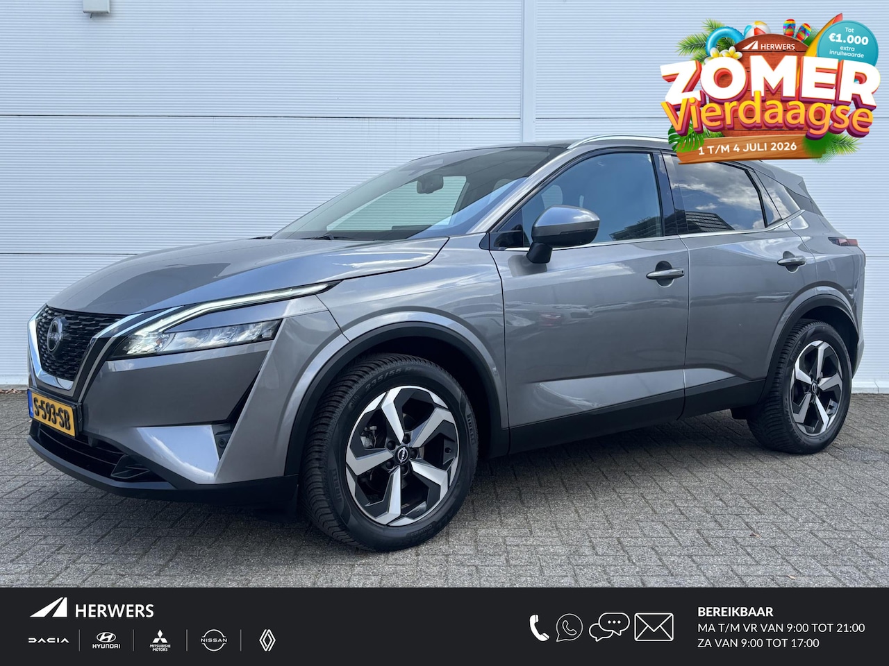 Nissan Qashqai - 1.3 MHEV Xtronic N-Connecta / Panoramadak / Trekhaak / 1800 kg Trekgewicht / Apple carplay - AutoWereld.nl